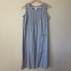 Vintage J. Jill Linen Dress Soft Blue SP